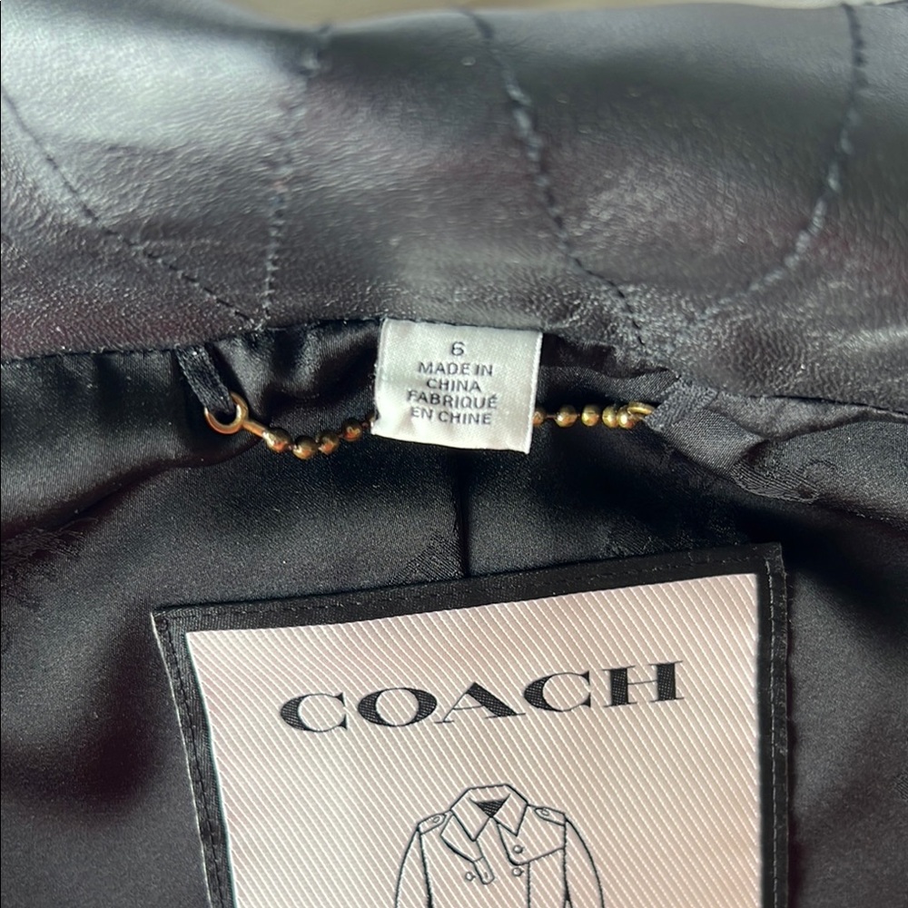 Coach Black Quilted Jacket